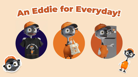 Bring Eddie the Emu Home: Eco Merch by VoltX Energy
