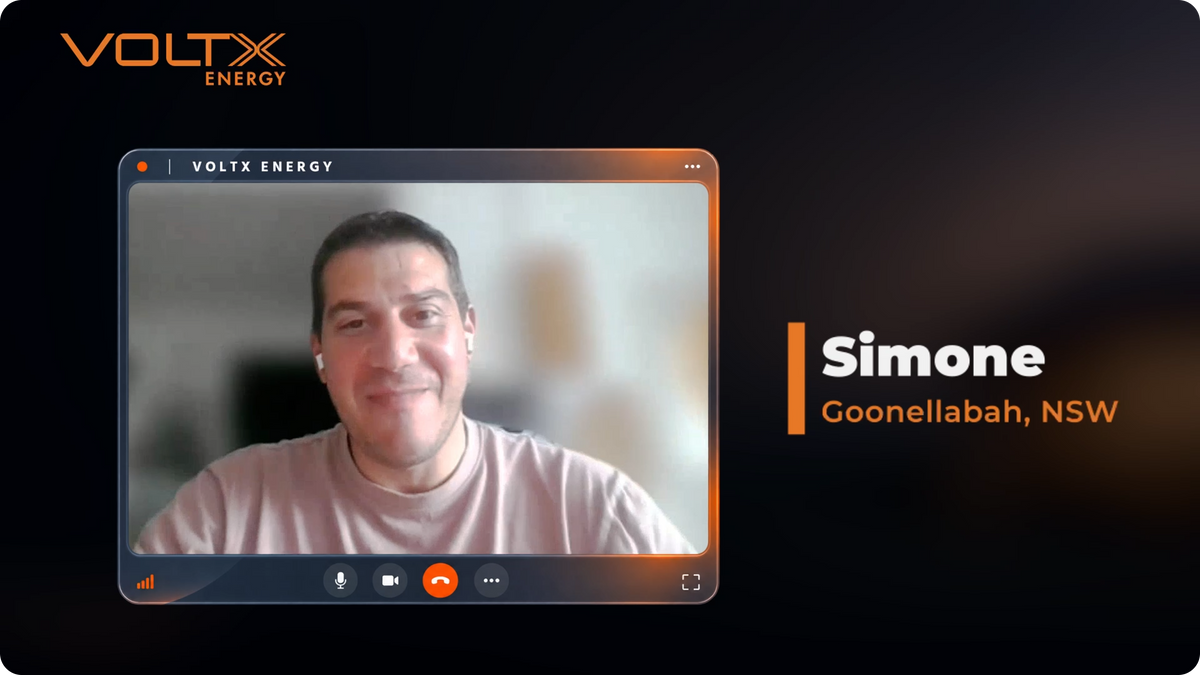 Simone from Goonellabah, NSW sharing his VoltX Energy battery experience