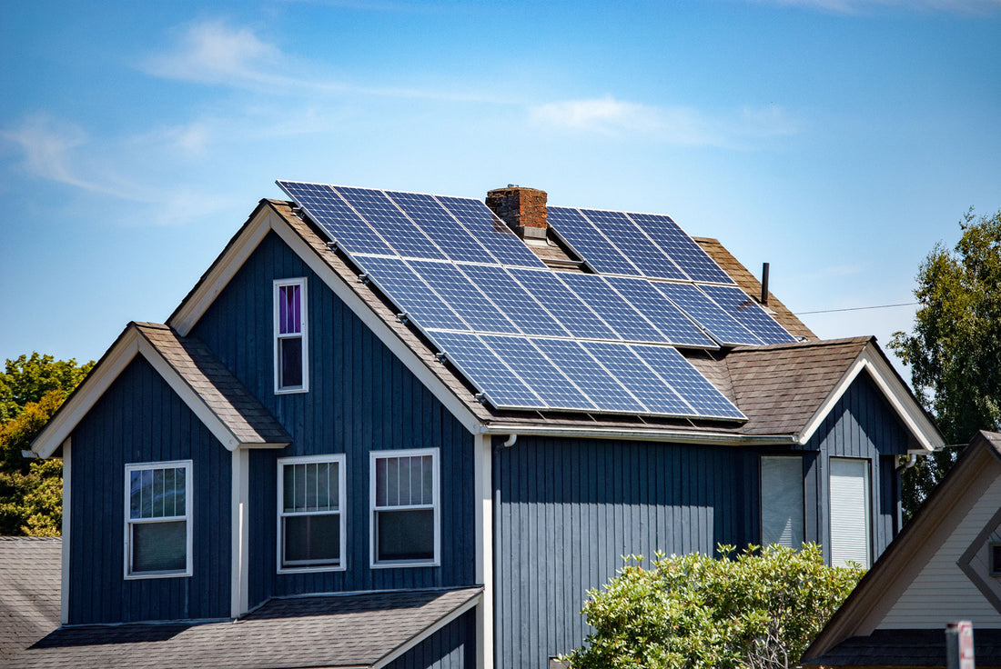 VoltX Energy Residential with Solar Panels at the roof