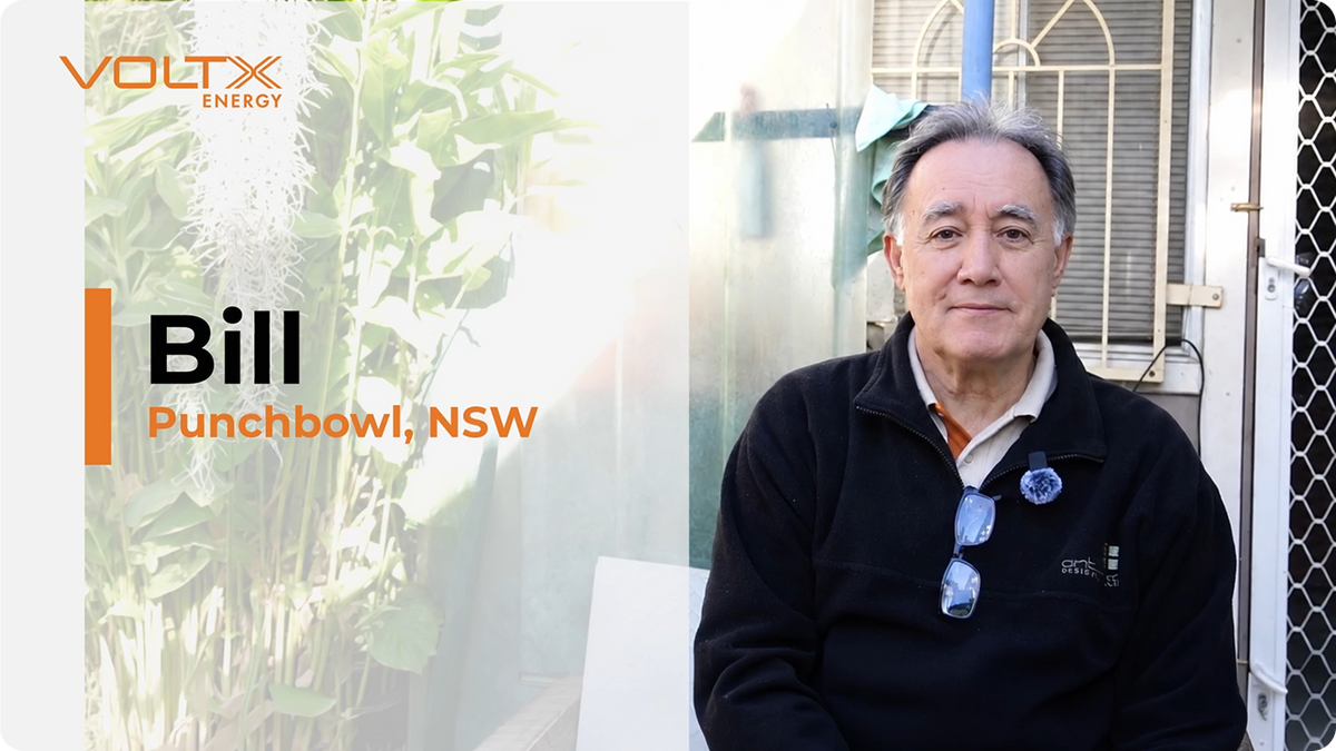 Bill from Punchbowl, NSW sharing his VoltX Energy battery experience