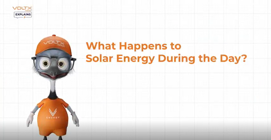 What happens to solar energy during the day?
