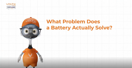 What problem does a battery actually solve?
