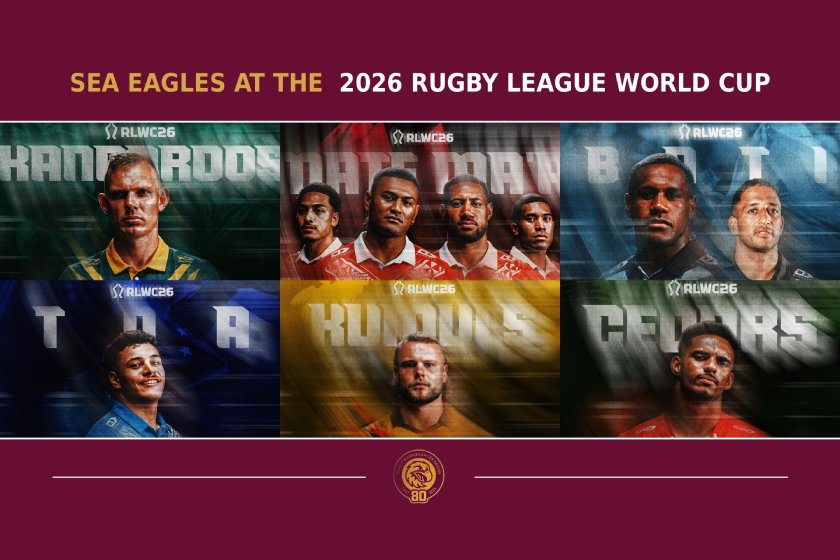 Sea Eagles players representing at the 2026 Rugby League World Cup